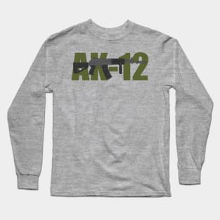 AK-12 (Kalashnikov assault rifle ) color version Long Sleeve T-Shirt